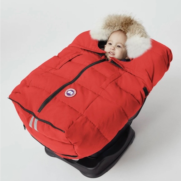 Canada Goose Fawn Bunting. Baby car seat cover. Pacific Blue. Like New. - Picture 8 of 8